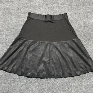 Cabi Skirt Womens Small Black Flare Pull On Shimmer Panel Stretch Party Chic